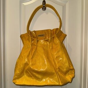 UNLISTED Yellow Textured Women's Bag